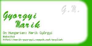 gyorgyi marik business card