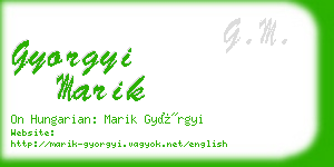 gyorgyi marik business card